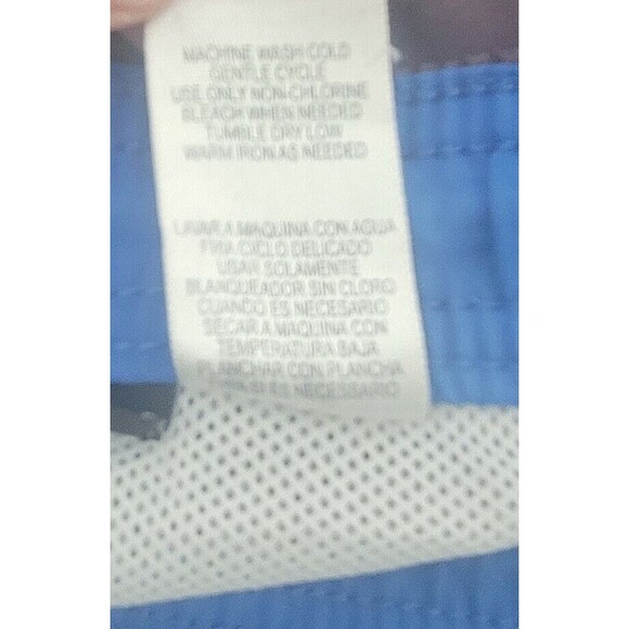 Joe Boxer Swim Trunks‎ Men's Medium Blue Black Mesh Lined Drawstring Band GUC - Picture 6 of 9